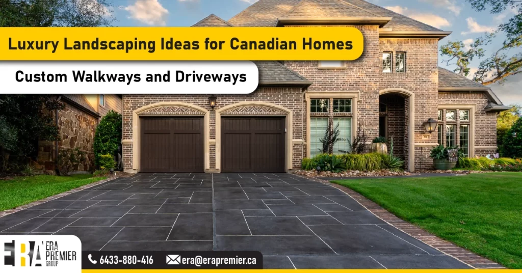 6. Custom Walkways and Driveways (Luxury Landscaping Idea)