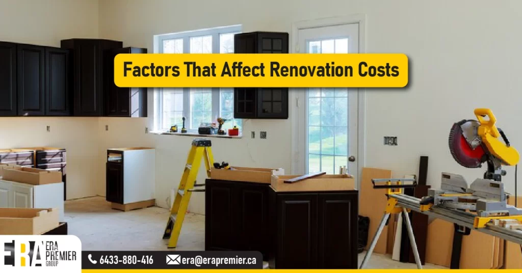 Factors That Affect Renovation Costs