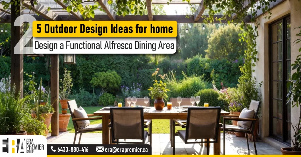 2️⃣ Design a Functional Alfresco Dining Area