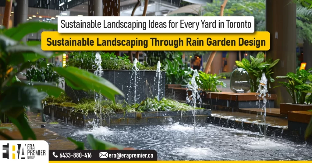 2️⃣ Sustainable Landscaping Through Rain Garden Design
