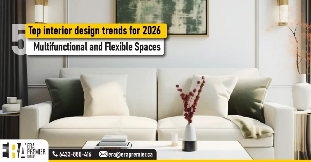 Top interior design trends for 2026: 5️⃣ Multifunctional and Flexible Spaces