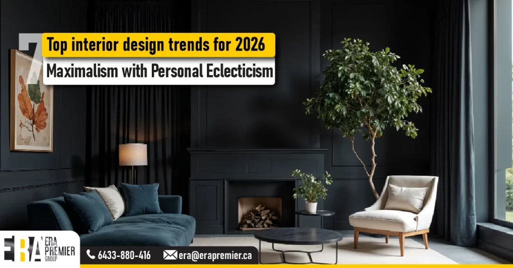 Top interior design trends for 2026: 7️⃣ Maximalism with Personal Eclecticism